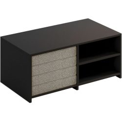 Salontisch Georis Grau Holzwerkstoff B 90 cm - Farbe: anthrazit - Material: 100% Melaminbeschichtete Kiefer - Salontisch