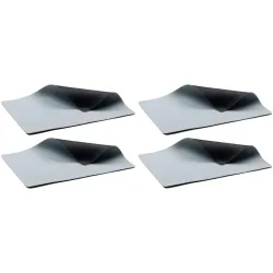 Tischset BITZ Blau/Schwarz Vinyl 33 x 46 cm - Farbe: Schwarz/Hellblau - Tischset