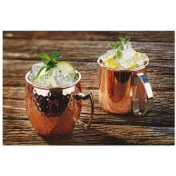 Paderno - Cocktail-Becher Moscow Mule Glatt, One Size