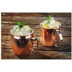 Paderno - Cocktail-Becher Moscow Mule Glatt, One Size