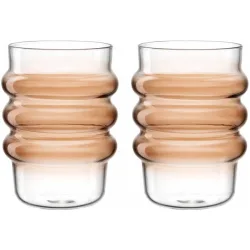 Gläser-Set Leonardo Aprikose Glas H 12.1 cm 440 ml 2 Stk