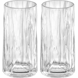 koziol Trinkglas Highball Club No. 8 Superglas mit Eichstrich; 400 ml, 7.5x14.8 cm (ØxH); transparent; 0.3 l Eichstrich, 12 Stück / Pack