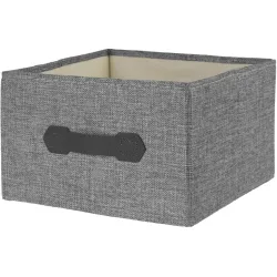 Aufbewahrungsbox COCON Grau Leinen/Stoff B 27 T 27 H 18 cm - Aufbewahrungsbox