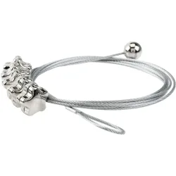 Bilderaufhängesystem COCON Silber Metall B 140 cm - Bilderaufhängesystem