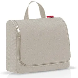 Kulturtasche Reisenthel Herringbone Sand Polyester B 28 H 25 cm