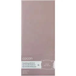 Kissenbezug COCON Lila Baumwolle B 100 T 65 cm - Farbe: Mauve - Material: Renforcé - Kissenbezug