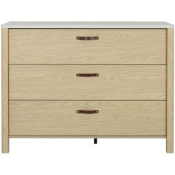 Kommode Riol Weiss Holz 122 cm 48 cm - Farbe: weiss/eiche - Material: Holzwerkstoff - Kommode