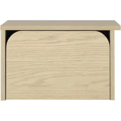 Nachttisch Sammy Braun Holz 44 cm - Farbe: eiche - Material: Holzwerkstoff - Nachttisch