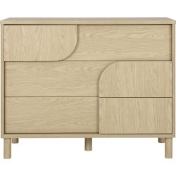 Kommode Sammy Braun Holz 116 cm 47 cm - Farbe: eiche - Material: Holzwerkstoff - Kommode