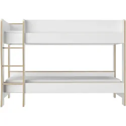 Kinderbett Kelly Weiss Holz 90 x 200 cm - Material: Holzwerkstoff - Kinderbett