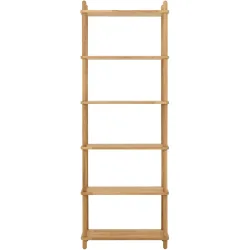Regal Maura Braun Holz 72 cm 203 cm - Farbe: eiche - Regal