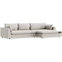Ecksofa Milou Beige Stoff 334 cm 165 cm - Möbel Konfigurator: Traummöbel individuell zusammenstellen - Ecksofa