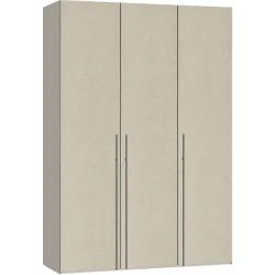 Kleiderschrank Arena Drehtüren Beige Holz 203 cm 59 cm 220 cm - Material: Holzwerkstoff - Schweizer Möbelhersteller - Kleiderschrank