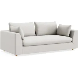 Sofa Milou Grau Stoff 209 cm 108 cm - Farbe: natur - Möbel Konfigurator: Traummöbel individuell zusammenstellen - Sofa