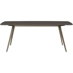Esstisch Salazar Braun/Grau Keramik 100 cm - Farbe: taupe - Esstisch