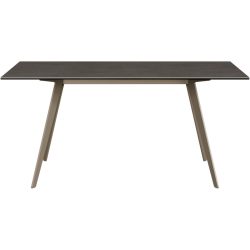 Esstisch Salazar Braun/Grau Keramik 100 cm - Farbe: taupe - Esstisch