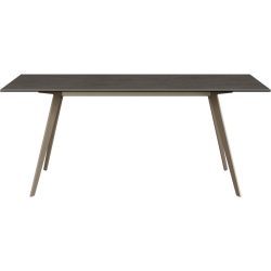 Esstisch Salazar Braun/Grau Keramik 100 cm - Farbe: taupe - Esstisch