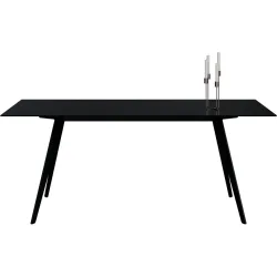 Esstisch Tame Schwarz Glas 100 cm - Esstisch