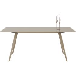 Esstisch Tame Beige Glas 100 cm - Esstisch