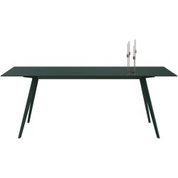 Esstisch Tame Grün Glas 100 cm - Farbe: moosgrün - Esstisch