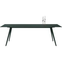 Esstisch Tame Grün Glas 100 cm - Farbe: moosgrün - Esstisch