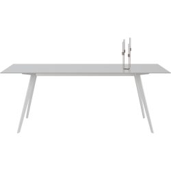 Esstisch Tame Weiss Glas 100 cm - Esstisch