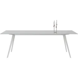 Esstisch Tame Weiss Glas 100 cm - Esstisch