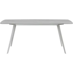 Esstisch Salazar Grau/Weiss Keramik 100 cm - Farbe: hellgrau/weiss - Esstisch