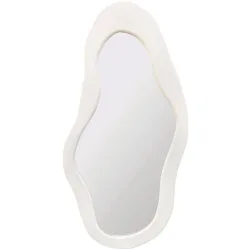Spiegel Putza Weiss Glas 62 cm 120 cm - Farbe: glas / weiss - Material: Glas / MDF (Mitteldichte Holzfaserplatte) - Spiegel
