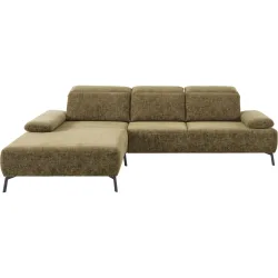 Ecksofa Maloja Rot Polyester 291 cm 218 cm - Farbe: rost - Ecksofa