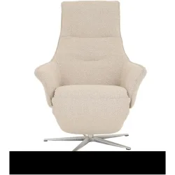 Relaxsessel Amal Beige Polyester 81 cm 80 cm Drehbar - Farbe: natur - Relaxsessel