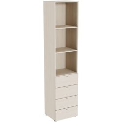 Regal Window Braun Holz 41 cm 179 cm - Farbe: Eiche hell - Material: Holzwerkstoff - Möbel Konfigurator: Traummöbel individuell zusammenstellen -