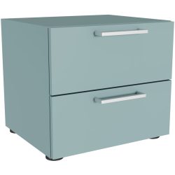Nachttisch Window Grau/Grün Holzwerkstoff 41 cm - Farbe: grüngrau - Möbel Konfigurator: Traummöbel individuell zusammenstellen - Nachttisch