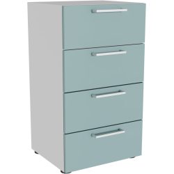 Kommode Window Grau/Grün Holzwerkstoff 41 cm 35 cm - Farbe: grüngrau - Möbel Konfigurator: Traummöbel individuell zusammenstellen - Schweizer