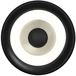 Wandlampe Speaker Beige Aluminium/Eisen 20 cm 20 cm - Farbe: sand - LED - Lichtfarbe: Warmweiss - Wandlampe- LED Energiesparlampe