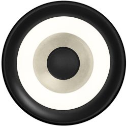 Wandlampe Speaker Beige Aluminium/Eisen 20 cm 20 cm - Farbe: sand - LED - Lichtfarbe: Warmweiss - Wandlampe- LED Energiesparlampe
