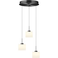 Pendellampe Elli Grau Aluminium/Eisen 43 cm - Farbe: anthrazit eloxiert - LED - Lichtfarbe: Warmweiss - Pendellampe- LED Energiesparlampe