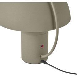 Tischlampe Hedda Grün Aluminium/Eisen 15 cm 17 cm - Farbe: Olivgrün - LED - Lichtfarbe: Warmweiss - Tischlampe- LED Energiesparlampe