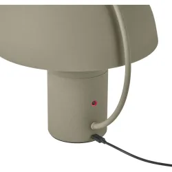 Tischlampe Hedda Grün Aluminium/Eisen 15 cm 17 cm - Farbe: Olivgrün - LED - Lichtfarbe: Warmweiss - Tischlampe- LED Energiesparlampe