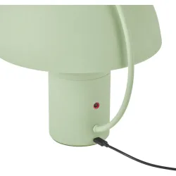 Tischlampe Hedda Grün Aluminium/Eisen 15 cm 17 cm - Farbe: mintgrün - LED - Lichtfarbe: Warmweiss - Tischlampe- LED Energiesparlampe