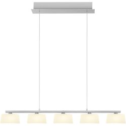 Pendellampe View Silber Aluminium/Eisen 85 cm - Farbe: Aluminium matt - LED - Lichtfarbe: Warmweiss - Pendellampe- LED Energiesparlampe