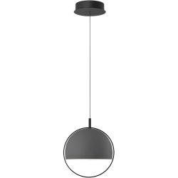 Pendellampe Hoop Schwarz Aluminium/Eisen 30 cm - LED - Lichtfarbe: Warmweiss - Pendellampe- LED Energiesparlampe
