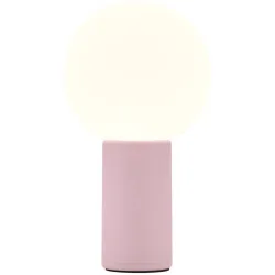 Tischlampe Tiny Rosa Aluminium/Eisen 10 cm 18 cm - Farbe: hellrosa - LED - Lichtfarbe: Warmweiss - Tischlampe- LED Energiesparlampe