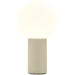 Tischlampe Tiny Beige Aluminium/Eisen 10 cm 18 cm - Farbe: sand - LED - Lichtfarbe: Warmweiss - Tischlampe- LED Energiesparlampe