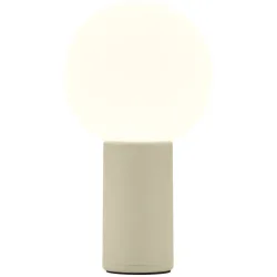 Tischlampe Tiny Beige Aluminium/Eisen 10 cm 18 cm - Farbe: sand - LED - Lichtfarbe: Warmweiss - Tischlampe- LED Energiesparlampe