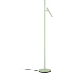 Stehlampe Streak-B Grün Aluminium/Eisen 134 cm - Farbe: mintgrün - LED - Lichtfarbe: Warmweiss - Stehlampe- LED Energiesparlampe