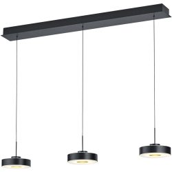 Pendellampe Spencer Grau Aluminium/Eisen 110 cm - Farbe: anthrazit eloxiert - LED - Lichtfarbe: Warmweiss - Pendellampe- LED Energiesparlampe