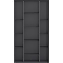 Regal Sleek Grau Holz B 100 H 180 T 30 cm - Farbe: anthrazit - Material: MDF - Regal