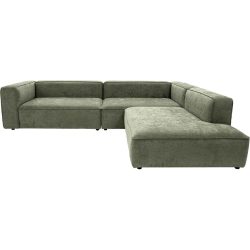 Sofa Hedda Grün Polyester 290 cm 255 cm - Sofa