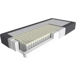 Matratze Circle Flow forte 120x200 - Farbe: Weiss - Material: Schaumstoff - Matratze